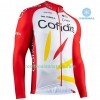 Maillot Cyclisme Hiver + Collant à Bretelles 2020 Cofidis Pro Team N001
